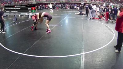 126 lbs Quarterfinal - Zoey Delano, CWO vs Paiten Einspahr, Sutherland Youth Wrestling Club