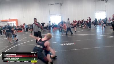 80 lbs Semifinal - Aiden Yiakas, White Knoll Youth Wrestling vs Asher Johnson, Legacy Elite Wrestling