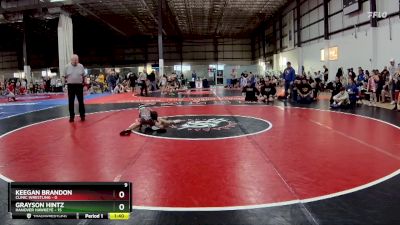 60 lbs Round 1 (6 Team) - Grayson Hintz, HANOVER HAWKEYE vs Keegan Brandon, CLINIC WRESTLING