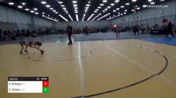 58 lbs Consolation - Kale Elledge, Bclltdc vs Cato Rickel, Team Aggression