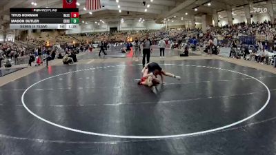 165 lbs Semis (4 Team) - Titus Norman, Baylor School vs Mason Butler, Christian Brothers High School