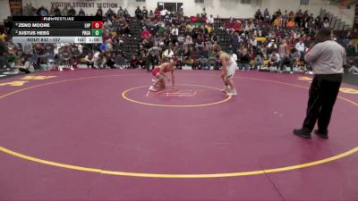 157 lbs Semifinal - Zeno Moore, Lake Highland Prep vs Justus Heeg, Providence Catholic