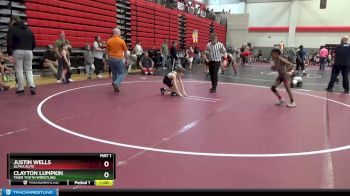 65 lbs Quarterfinal - Justin Wells, Alpha Elite vs Clayton Lumpkin, Tiger Youth Wrestling