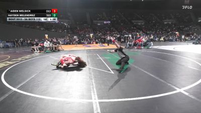 5A Boys 113 lbs Champ. Round 1 - Aiden Welsick, Centennial Boys vs Hayden Melendrez, Thurston Boys