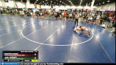 113 lbs Round 2 - Jose Jimenez, Fighting Squirrels Wrestling C vs Hunter Danks, Mountain View High School Wres