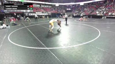 D1-175 lbs Cons. Round 2 - Landen Grow, Beaver Dam vs Kenny Vaughn, Kenosha Indian Trail