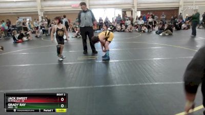 97 lbs Round 1 (6 Team) - Jack Sweet, MI Pitbulls vs Grady Ray, Ares