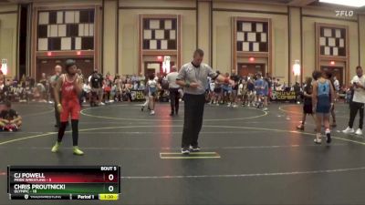 96 lbs Round 2 (6 Team) - Chris Proutnicki, Olympic vs Cj Powell, Pride Wrestling