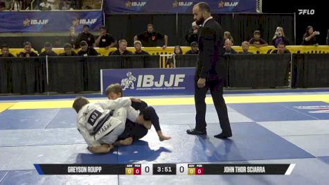John Thor Sciarra vs Greyson Roupp 2026 Pan Kids Jiu-Jitsu IBJJF Championship