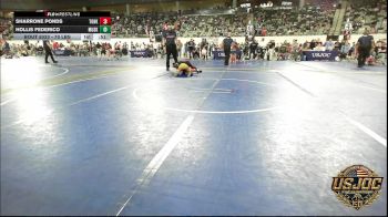 70 lbs Round Of 16 - Sharrone Ponds, Team Of Hard Knox vs Hollis Federico, Muskogee Rougher Youth Wrestling