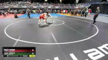 5A - 195 lbs Semifinal - Alex Zavala, Frisco Heritage vs Riley Marsh, Lubbock Monterey