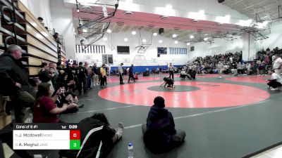 124 lbs Consi Of 8 #1 - Jake Mcdowell, Monsignor Farrell vs Abdul-wahab Moghul, James Madison-PSAL