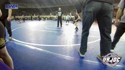 75 lbs Round Of 16 - Dax Williams, Weatherford Youth Wrestling vs Oliver Irvin, Woodward Youth Wrestling