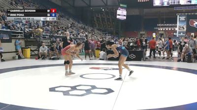 120 lbs Cons. Rd Of 16 - Gabrielle Severin, New York vs Irini Poka, California