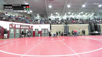 132 lbs Cons. Round 2 - Leo Davis, Wes-Del Wrestling Club vs Joshua Gray, Portage