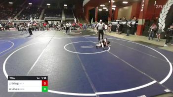 78 lbs Quarterfinal - John Griego, Wlv vs William Alves, Darkhorse