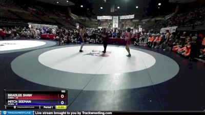 182 lbs Round 4 (16 Team) - Bradlee Shaw, NAWA vs Mitch Seeman, OCWA