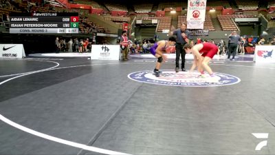 Cadet Boys Lower - 138 lbs Cons. Round 3 - Cash Wiemero, Royal High School Wrestling vs Andres Mendoza, Ukiah High School Wrestling