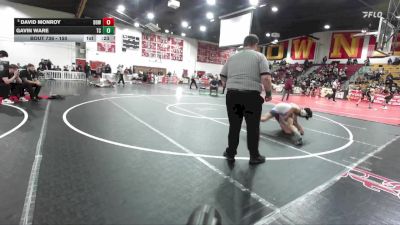 150 lbs 7th Place Match - Gavin Ware, Temescal Canyon vs David Monroy, Downey