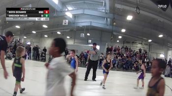 35 lbs Semifinal - Brecken Wells, Battle Creek vs Boyd Schantz, Wisner Rec Wrestling Club