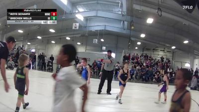35 lbs Semifinal - Brecken Wells, Battle Creek vs Boyd Schantz, Wisner Rec Wrestling Club