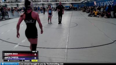 110 lbs Cons. Round 3 - Sereena Baca, Quincy vs Aneth Campos, Iowa Central Community College