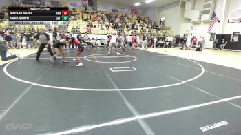 110 lbs Consi Of 8 #2 - Abesak Sang, Fairland JH vs Anna Smith, Jay Junior High