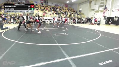 110 lbs Consi Of 8 #2 - Abesak Sang, Fairland JH vs Anna Smith, Jay Junior High