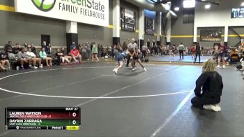 100 lbs Round 4 (16 Team) - Dayrin Zarraga, Lady Luck Wrestling vs Lauren Watson, Ankeny Girls Wrestling Club