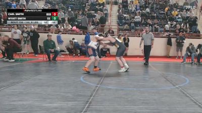 145_B lbs Consi Of 16 #1 - Cael Smith, Hughesville vs Wyatt Smith, Elk Lake