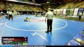 113 Class 2 lbs Quarterfinal - Drake Meyer, Ste. Genevieve vs Cooper Collins, Excelsior Springs