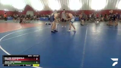 218-221 lbs Round 3 - Zach Halverson, Mahtomedi vs Dillon Sommerfeld, Cambridge-Isanti