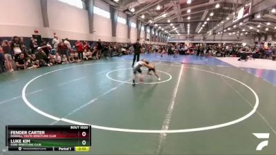 50 lbs Champ. Round 1 - Fender Carter, Randall Youth Wrestling Club vs Luke Kim, G580 Wrestling Club