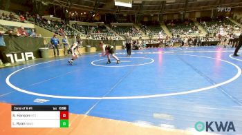 100 lbs Consi Of 8 #1 - Sam Hanson, Miami Takedown Club vs Libby Ryan, Broken Arrow Wrestling Club