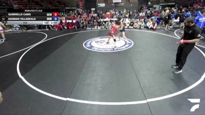 125 lbs Gabrielle Caro, KTWA-Kings-Tulare Wrestling Association vs Hannah Villareale, BAWA-Bay Area Wrestling Association