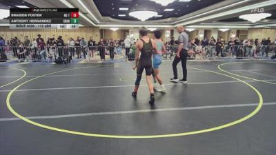 113 lbs Round Of 16 - Braiden Foster, No Team vs Anthony Hernandez, Granite WC