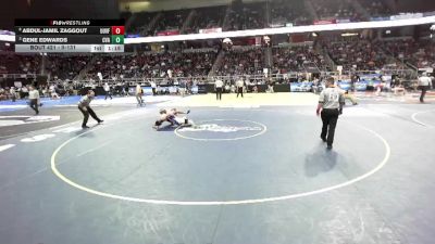 II-131 lbs Quarterfinal - Gene Edwards, Central Valley Academy vs Abdul-Jamil Zaggout, Unatego-Unadilla Valley Franklin