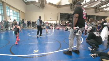 55 lbs Rr Rnd 2 - Lucy Milgrim, MGW Black Widows - Girls vs Lyla Carling, Lady Assassins - Girls