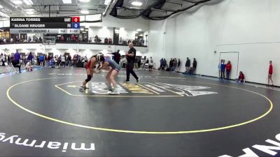 110 A Champ. Round 1 - Sloane Kruger, Presbyterian College vs Karina Torres, Carthage College