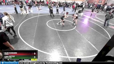 120 lbs Cons. Round 2 - Liam Pettit, Priest River vs Alex Kurakin, Cheney