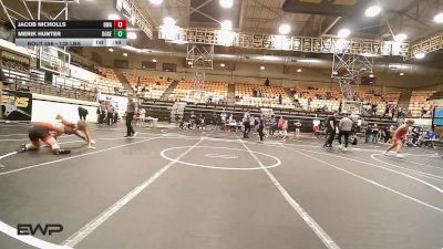 138 lbs Consolation - Jacob Nicholls, HURRICANE WRESTLING ACADEMY vs Merik Hunter, Rogers High School Boys