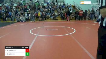 60 lbs Prelims - Brayden Davis, East Liverpool vs Cole Ash, Hopewell