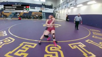 155 lbs Round 1 - Jesalyn Blair, Thermopolis vs Veronika Ward, Riverton