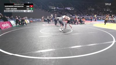 2A/1A Boys 215 Champ. Round 1 - Coby Holmes, Culver Boys vs Alexander Sotomayor, Lowell Boys