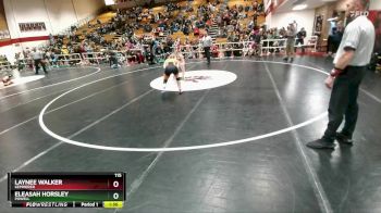 115 lbs Semifinal - Eleasah Horsley, Powell vs Laynee Walker, Kemmerer