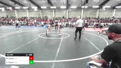 120 lbs 3rd Place - Bryce Lance, Bloomfield Youth Wrestling vs Richard Tanori, Mustang WC