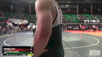 182 lbs Quarterfinal - Jonathan Foster, Dora vs Michael Cole, St. John Paul II