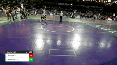 90 lbs Consi Of 8 #2 - Jake Bullock, Mt. Olive vs Chase Martinez, Centurion