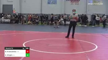 95 lbs Round Of 16 - Ben Krawczenko, Lions WC vs Koda Wright, Driller WC