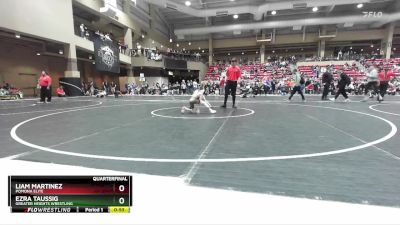 52 lbs Quarterfinal - Ezra Taussig, Greater Heights Wrestling vs Liam Martinez, Pomona Elite